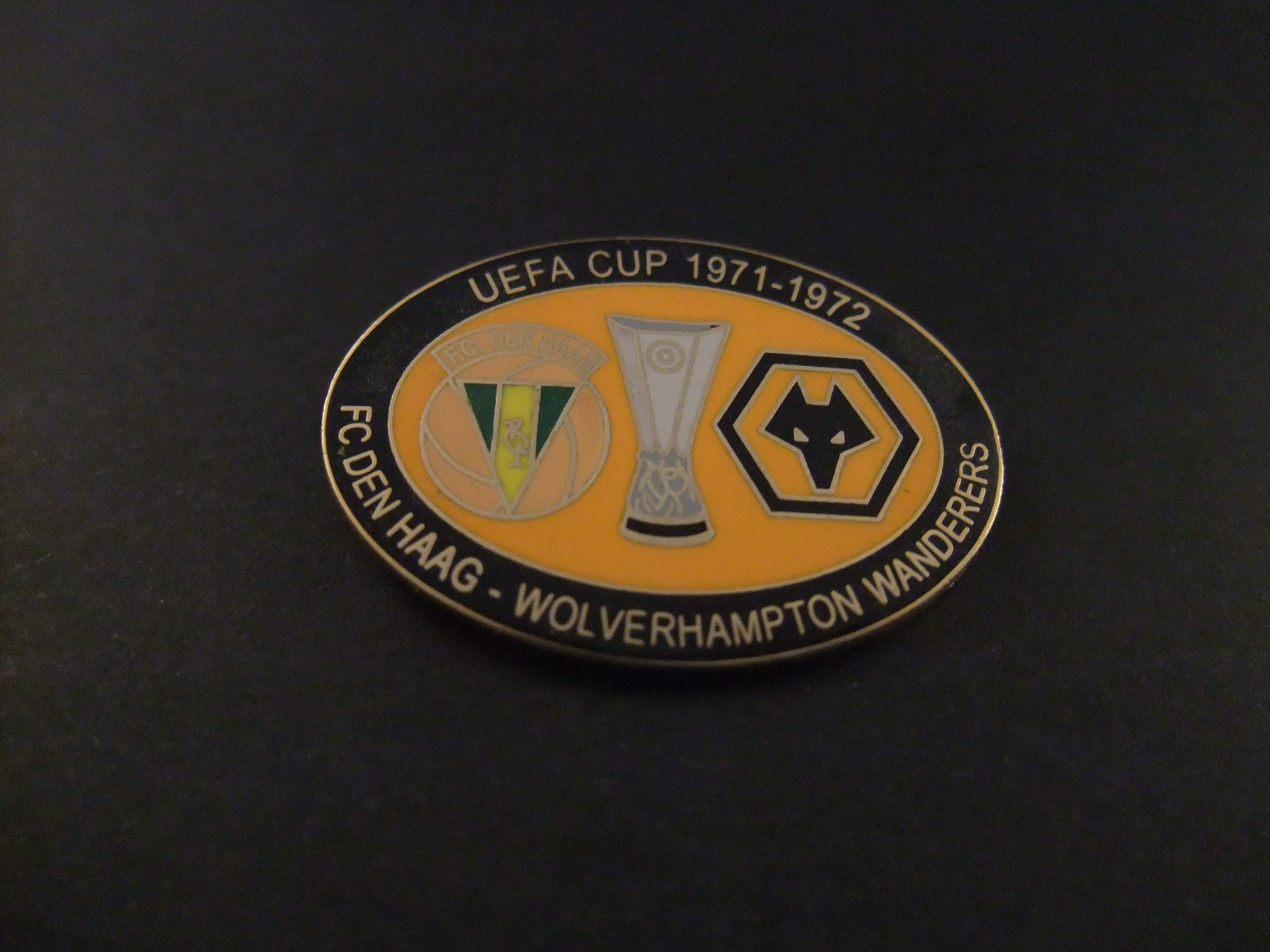FC Den Haag- Wolverhampton Wanderers UEFA Cup 1971-1972 zwarte rand